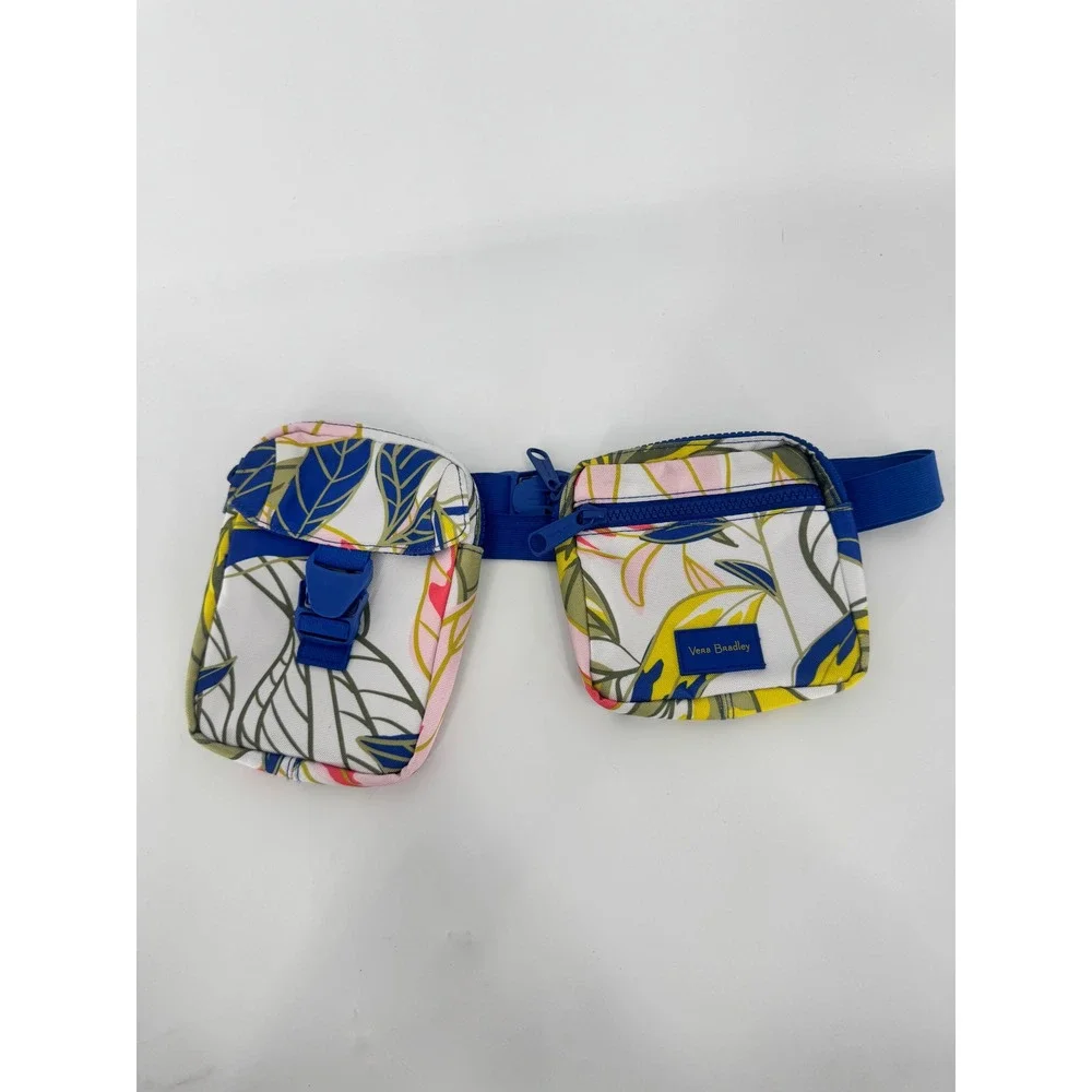 Vera Bradley Belt Bag Women One‎ Size Blue Rain Forest Leaves ReActive Sling